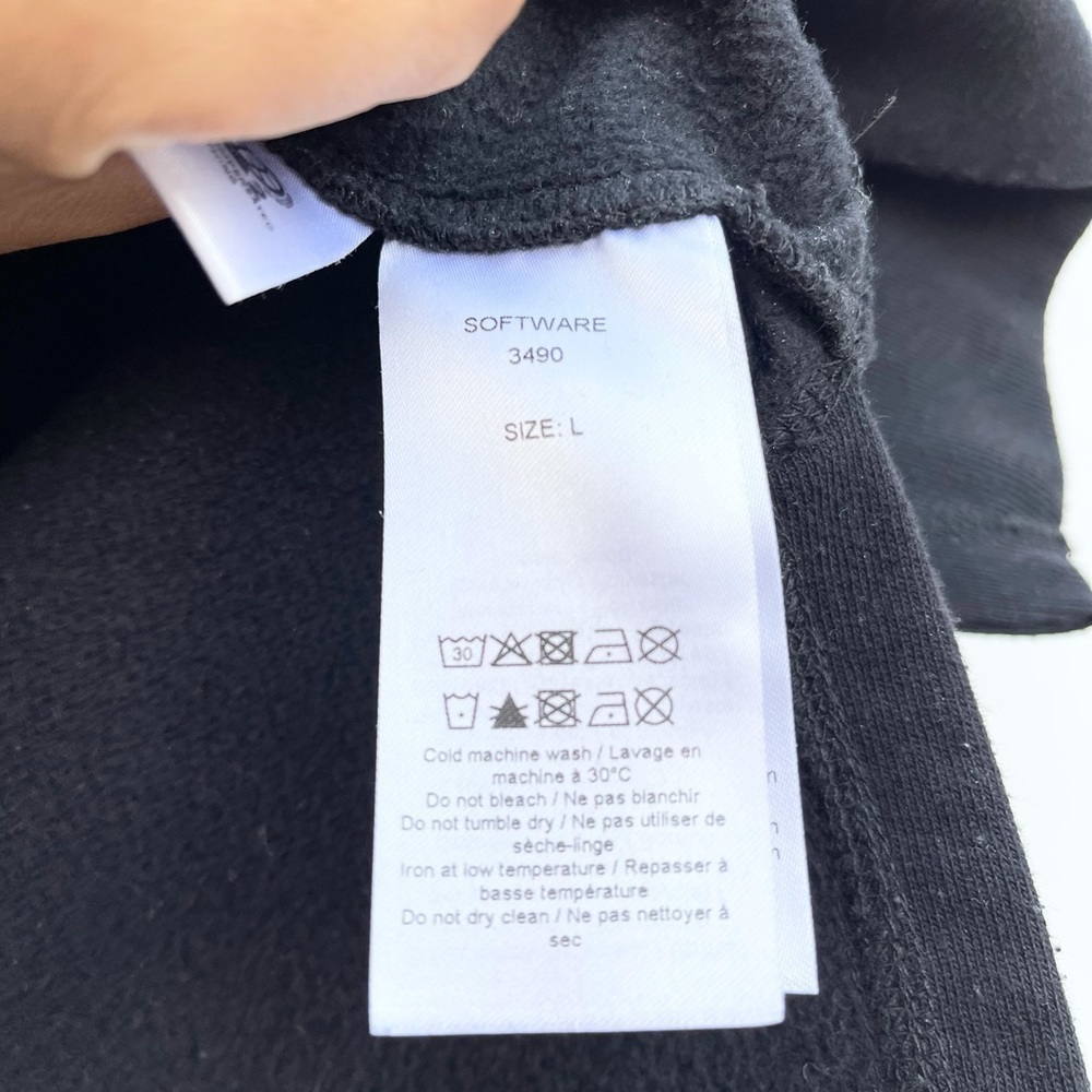 Ganni Software Isoli Puff Sleeve Sweatshirt Black - Picture 4 of 6